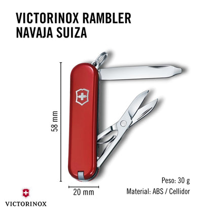 Victorinox Navaja Rambler, Roja, 10 Usos