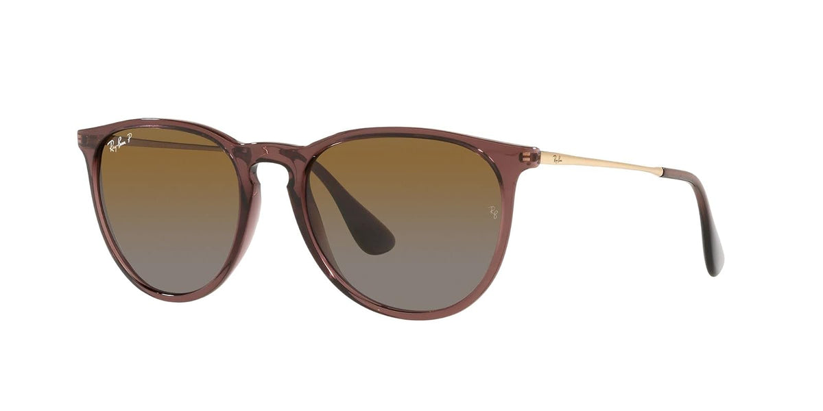 Lentes oscuros RB4171 Erika anteojos de sol redondas, RAY-BAN, Mujer, Black/Gold Mirror, 54 mm