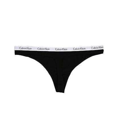 Calvin Klein Women's Carousel Logo Cotton Thong Panty 3 Pack