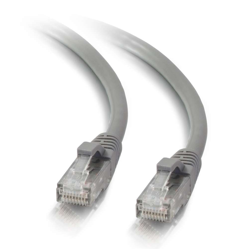 C2G Cable de Red Cat5e Patch, Varios Colores y Tamaños - gris - 9,15 m (30 pies)
