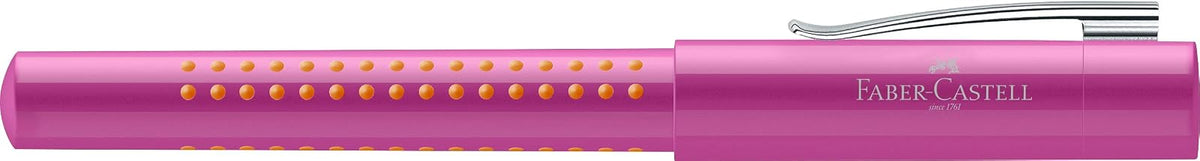 Faber-Castell Bolígrafino Fino Grip 2010 Fountain Pen - Rosa, es una pluma para aquellos que buscan una pluma fuente confiable, cómoda y con un diseño refinado para cualquier momento