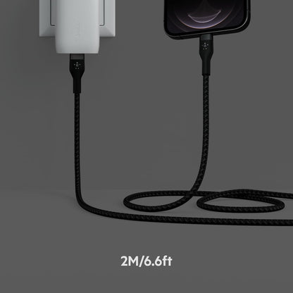 Belkin CAA011bt2MBK Cable Pro Flex USB-C to Lightning 2M Negro