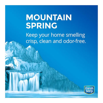 Fresh Step Extreme Scented Litter con el Poder de Febreze. Arena aglutinante para Gatos, Aroma Mountain Spring, 42 Libras (19 kg)