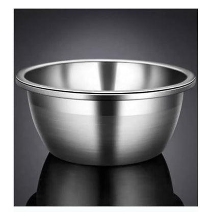 Aleissi | Bowl, Ensaladera, Tazón de Acero Inoxidable Grande de 30cm x 12cm, Ideal para Ensaladas, Mezclar y Batir