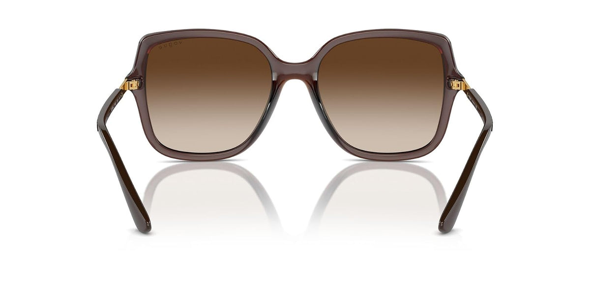 VOGUE LENTES SOLAR 0VO5538SL FEMALE FASHION INJECTED SQUARE TRANSLUCENT DARK BROWN 55