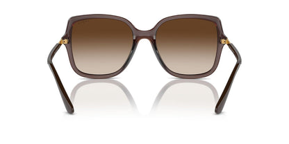 VOGUE LENTES SOLAR 0VO5538SL FEMALE FASHION INJECTED SQUARE TRANSLUCENT DARK BROWN 55