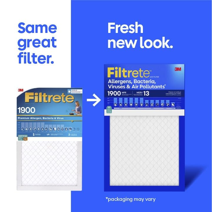 Filtrete UT03-6PK-1E filtro de aire, 50,8 cm x 63,5 cm. x 1 pulgada. , color blanco