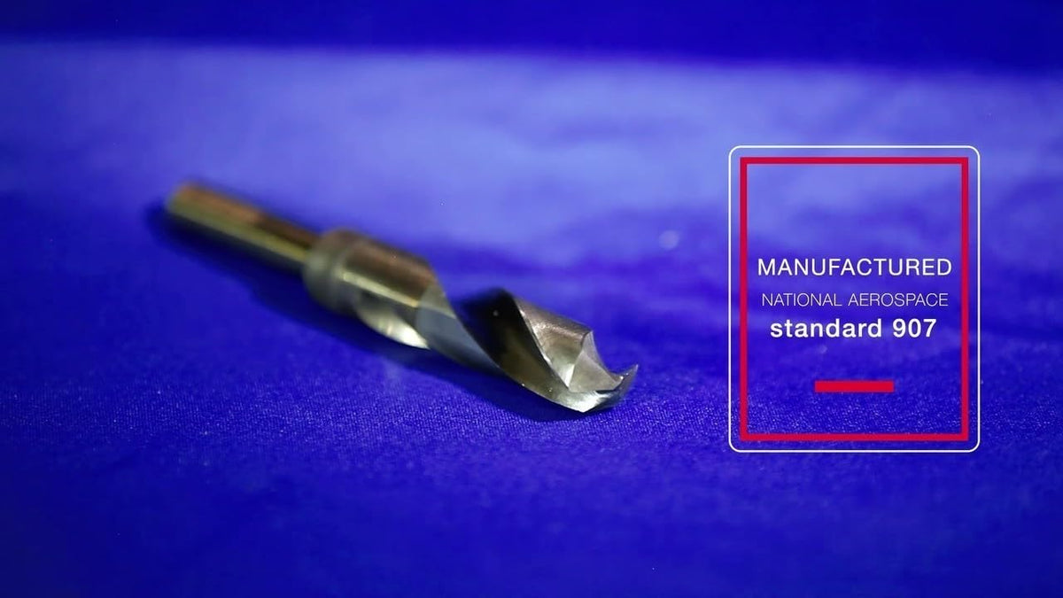 Drill America - DWDCO17/32 Broca de cobalto de vástago reducido de 17/32 pulgadas con vástago de 1/2 pulgada, DWDCO Series 3 - Plano