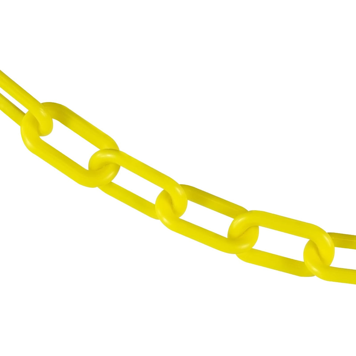Mr. Chain 50002-25 Plastic Barrier Chain, High Density Polyethylene with UV Inhibitors, 2" Link x 25', Yellow