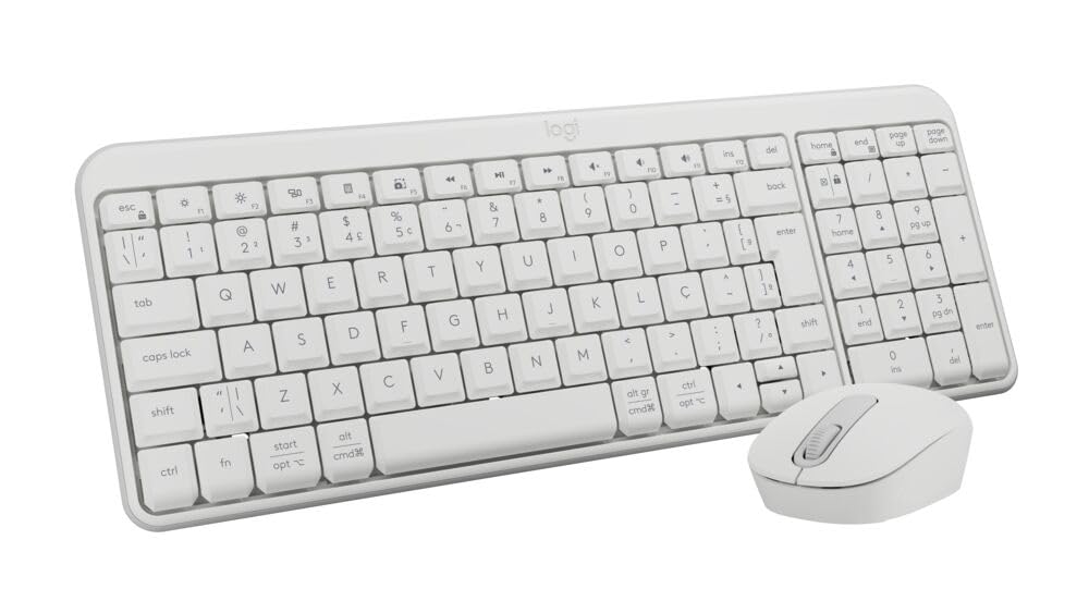 Logitech MK270 Combo Teclado y Mouse Inalámbrico en Español - Blanco - MK250