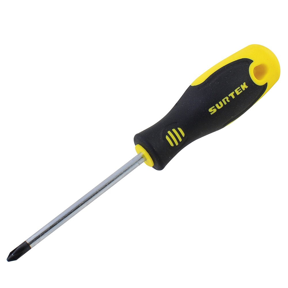 Surtek D251 Destornillador con mango , punta Phillips #2 x 6"