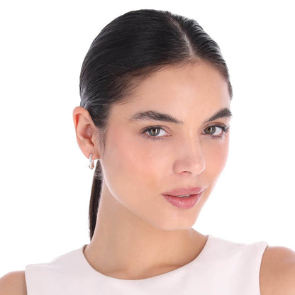Nine West Set 3 Aretes Tipo Huggies Dorados y Plateados para Mujer