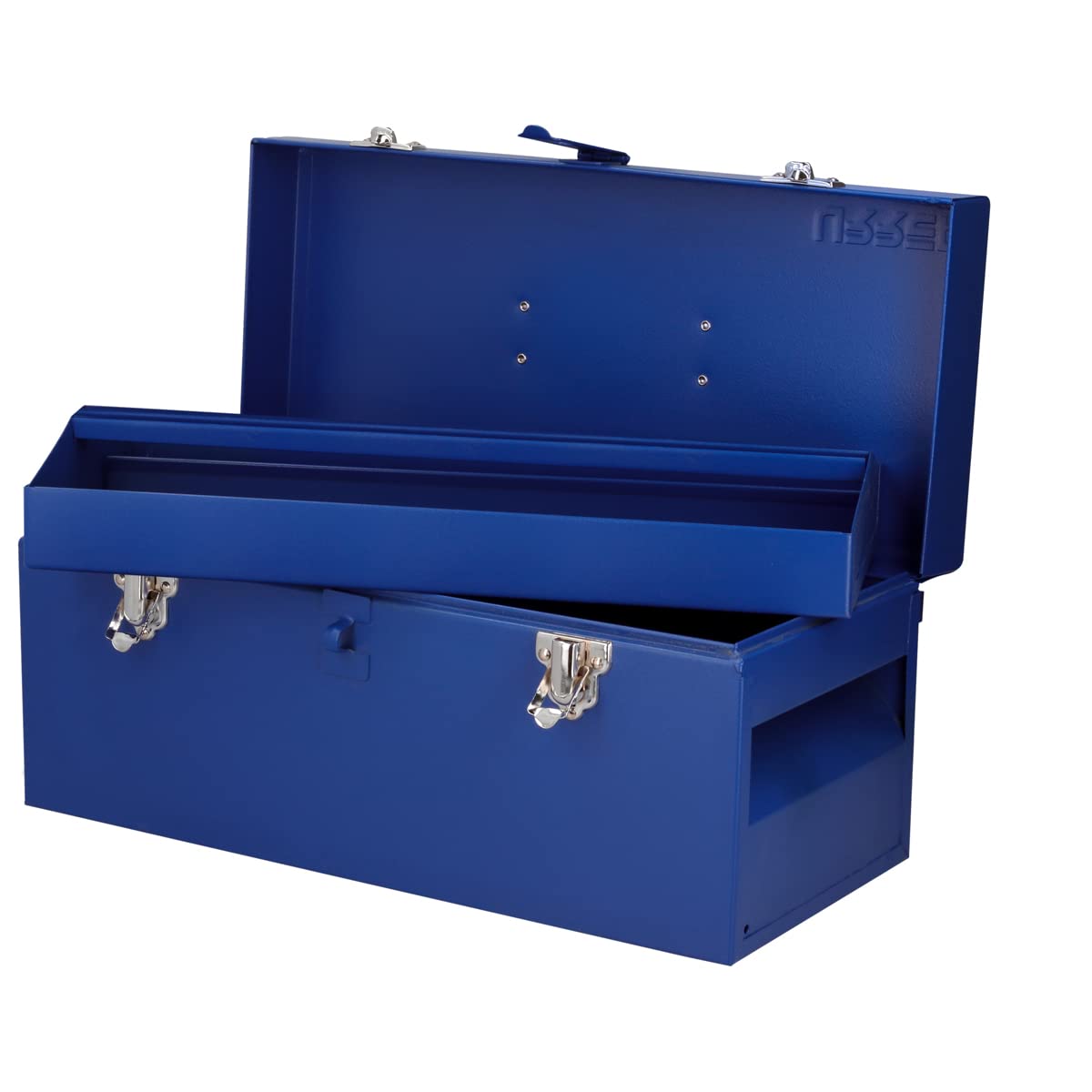 Urrea Caja Portaherramientas Metálica, Varios Tamaños y Colores - 16" x 7" x 7" - Azul