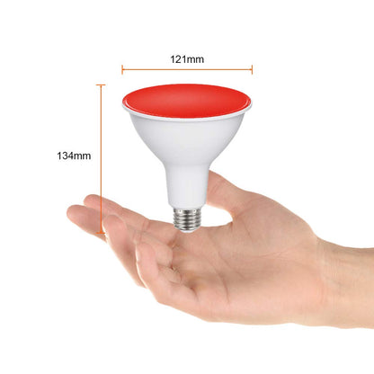 Tecnolite - Foco PAR38 LED 13.5 W, Luz Roja, Base E27, No atenuable