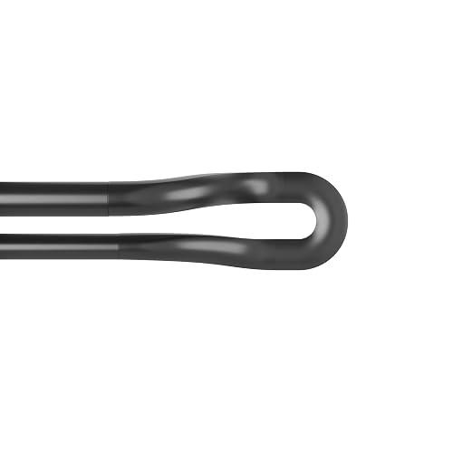 Umbra Midnight Cortinero Doble Ajustable para Cortinas Blackout y Oscurecer Habitación, 107-305 cm, Incluye Accesorios de Instalación, Negro