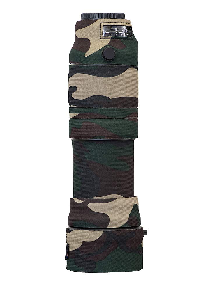 LensCoat Cover Camuflaje Neopreno Cámara Lente Protección Panasonic 100-400 DG Ois, Verde Bosque (lcpa100400fg)