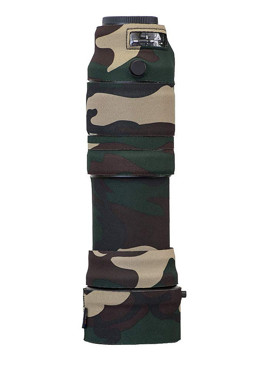 LensCoat Cover Camuflaje Neopreno Cámara Lente Protección Panasonic 100-400 DG Ois, Verde Bosque (lcpa100400fg)