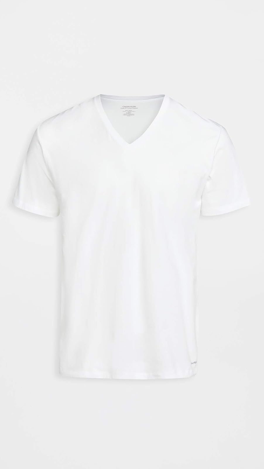 Calvin Klein Men`s Cotton Classic Fit Short Sleeve V Neck T-Shirt, 4-Pack