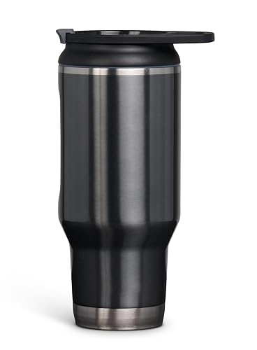 Igloo - Vaso de Acero Inoxidable de 946 ml, Flip 'n' Sip, carbonita
