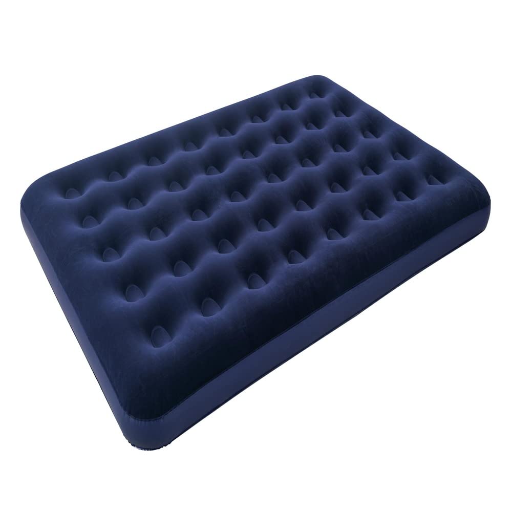 Bestway 67002 Colchon Inflable Adulto 1.91x1.37x.22cm Individual, Azul Marino