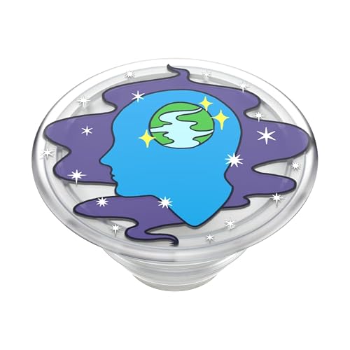 PopSockets - Empuñadura para teléfono con Soporte expandible, Agarre calcomanía, translúcido de Mente Abierta