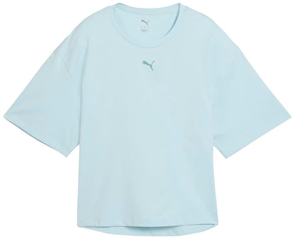 PUMA CLOUDSPUN Playera Relaxed Training Mujer - CH - Fresh Water