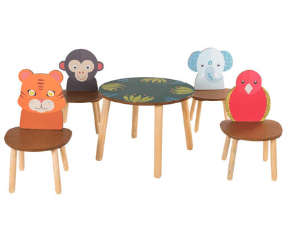 DUDUK Comedor Infantil Safari De Animalitos para Niños Y Niñas