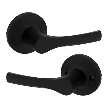 Kwikset Henley Manija para Puerta Interior - Mate negro - Pasaje