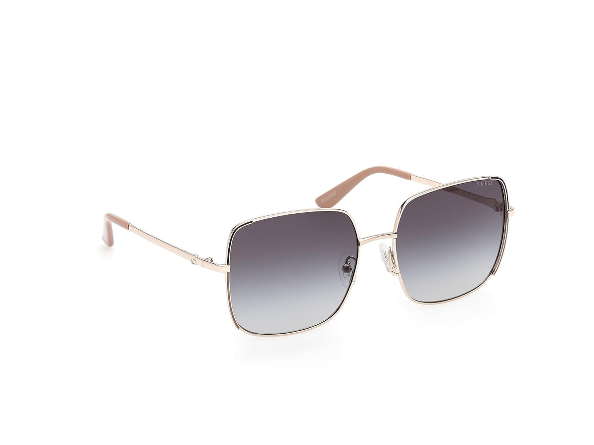 Guess Lentes de Sol GU00194 para Mujer, Armazón Metálico y Micas Humo Degradado con Protección UV Nivel 3