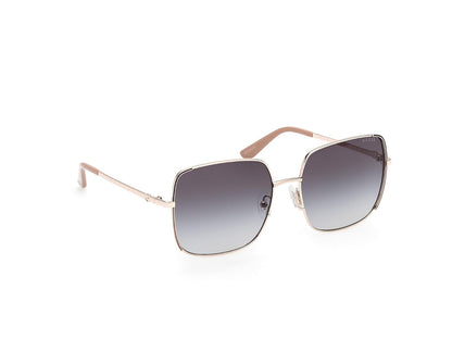 Guess Lentes de Sol GU00194 para Mujer, Armazón Metálico y Micas Humo Degradado con Protección UV Nivel 3