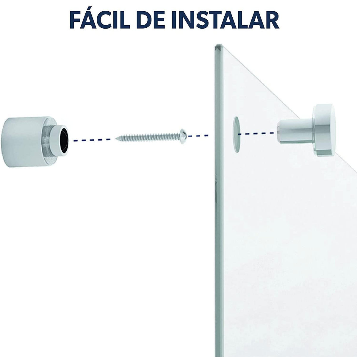 Pizarrón De Cristal 60 X 45 Cm Infinity Glass, Blanco