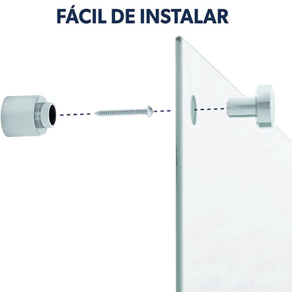 Pizarrón De Cristal 60 X 45 Cm Infinity Glass, Blanco