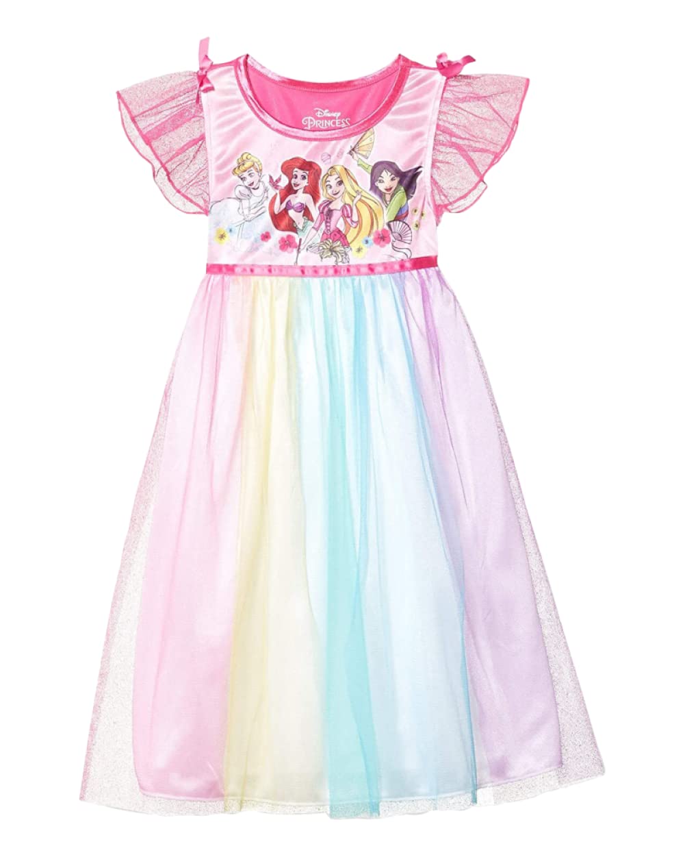 Disney Frozen Camisón de Fantasía para Niñas - Vestido de fiesta de princesa 4 - 8