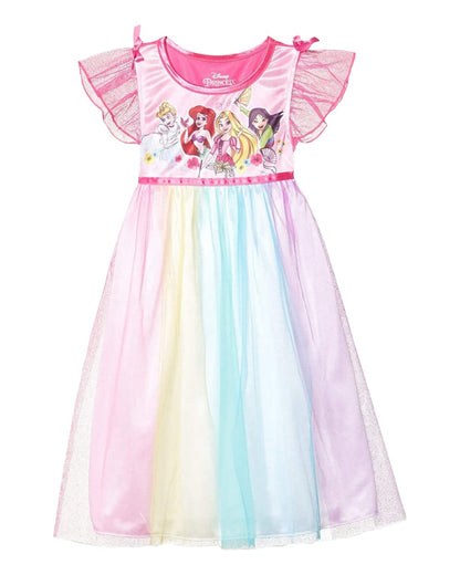 Disney Frozen Camisón de Fantasía para Niñas - Vestido de fiesta de princesa 4 - 8