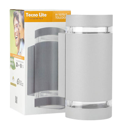 Tecnolite - Lámpara de Pared Arbotante Exterior, Potencia Máx. 120 W, 2 Bases E27, IP45, No incluye focos