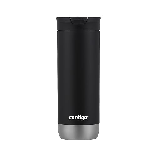 Contigo Snapseal Taza de viaje aislada, 16 oz, regaliz