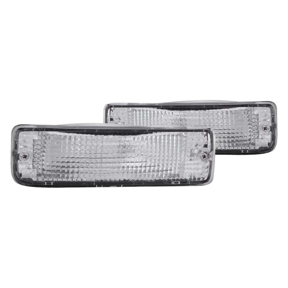 Anzo USA Conjunto de Luces de Parachoques Toyota Cromo Transparente con Reflectores Ámbar 511019, Par
