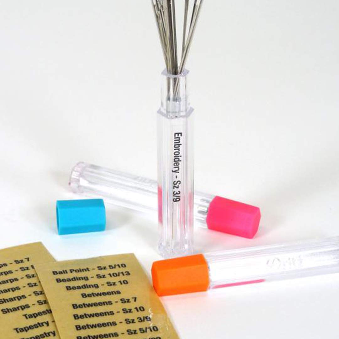 Dritz 812 Tubos de Almacenamiento de Agujas (3 Unidades), Transparentes