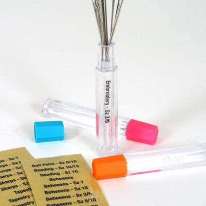 Dritz 812 Tubos de Almacenamiento de Agujas (3 Unidades), Transparentes