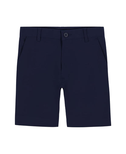 Izod Performance Golf Swingflex - Pantalón Corto elástico de Ajuste Recto Pantalones de Golf para Niños - Azul Medieval - 10