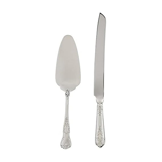 Wallace Hotel Juego de cubiertos de 20 piezas, Plateado, 2-Piece Cake Knife and Pie Server, 1