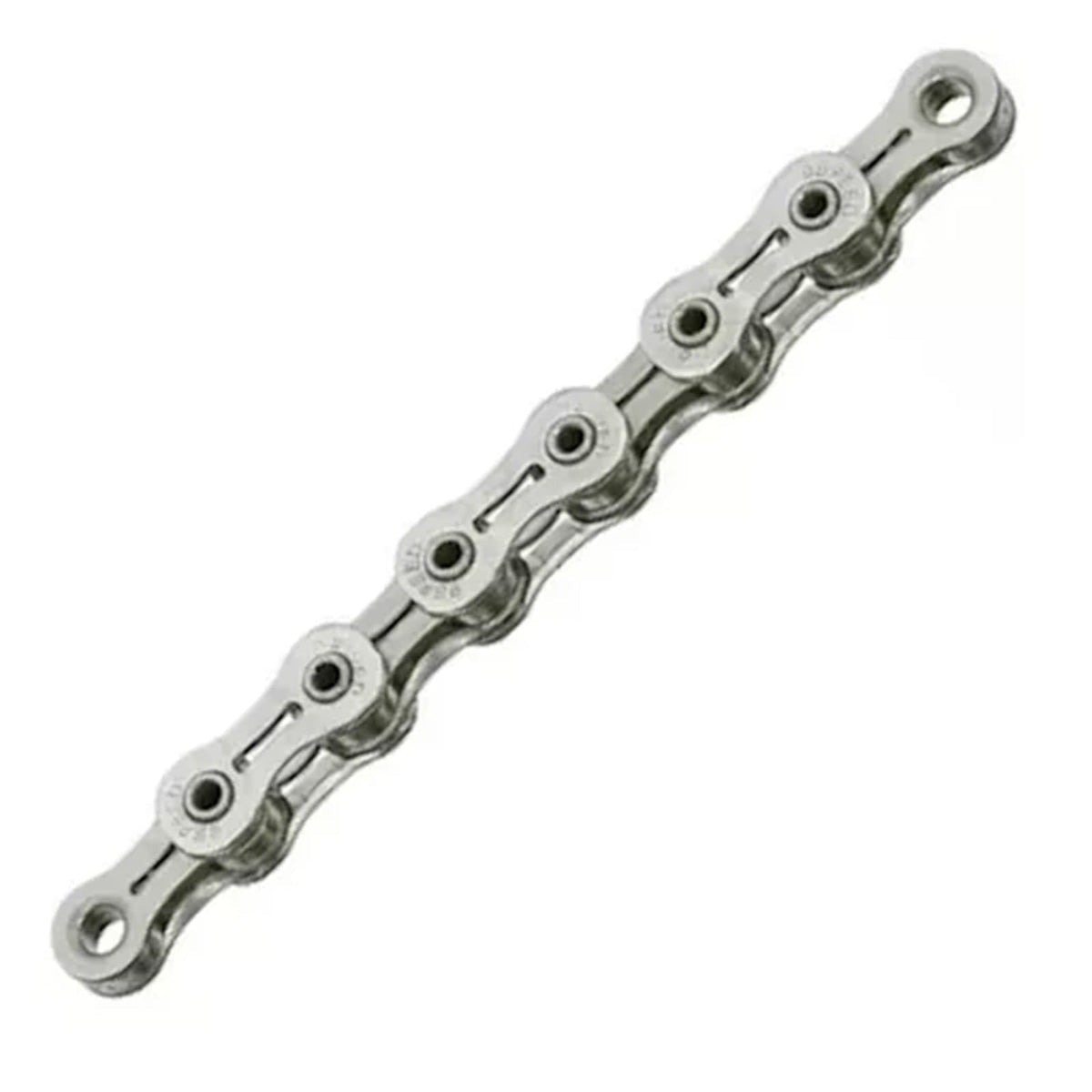 SUNRACE Cadena CNM9X 1/2X11/128 9P 116 Eslabones Index Plata con Candado Cajita CNM9X.116P.SD0.BXB
