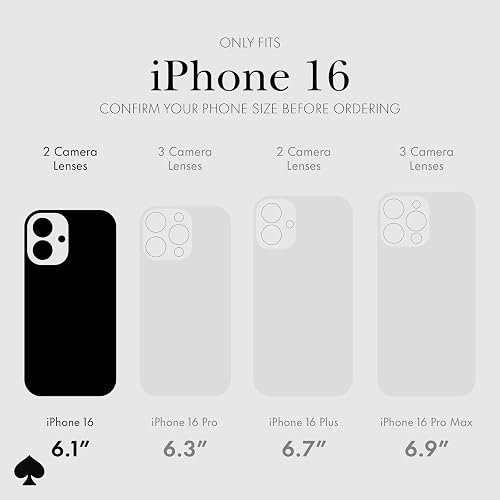 Kate Spade New York Funda iPhone 16 - Compatible con MagSafe - Funda de teléfono de diseño - Tortoise