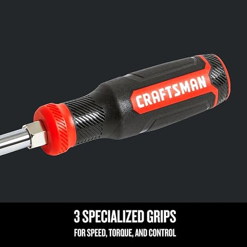 CRAFTSMAN Destornillador, multipuntas de 6 vías, almacena brocas adicionales en el mango (CMHT68000)
