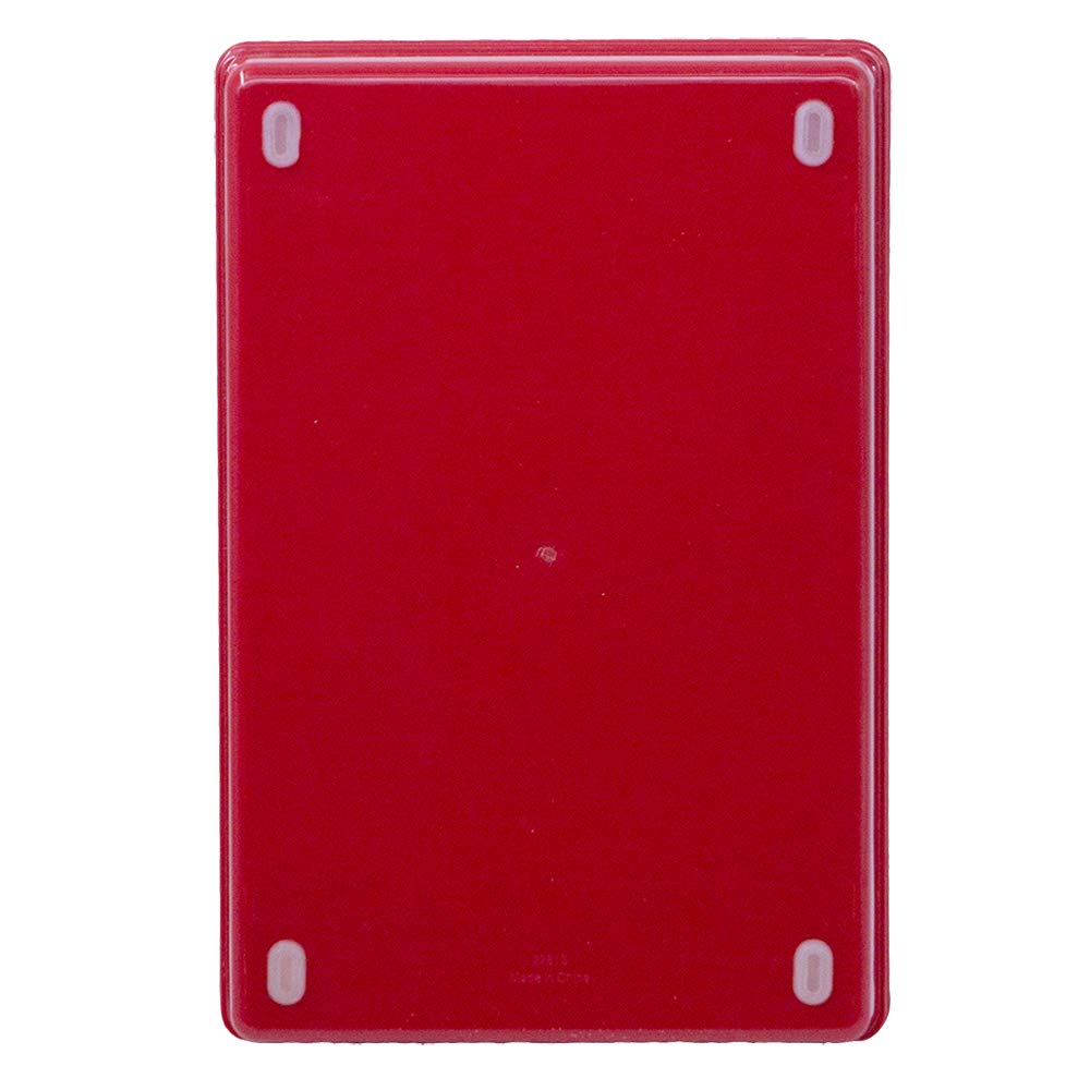 Glad - Bandeja de almacenamiento de plástico para cajones, organizador resistente para el hogar, cocina, baño, recámara, oficina, pies antideslizantes, rojo, 9 x 6 pulgadas