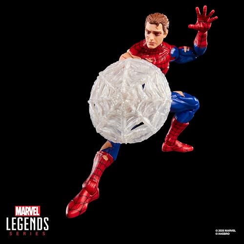 Marvel Legends Spider-Man Magic The Gathering Figura Articulada 15 cm | Marvel Legends Spider-Man Figura de acción de 6 pulgadas Magic The Gathering Wave 1 - Spider-Man Battle Damaged