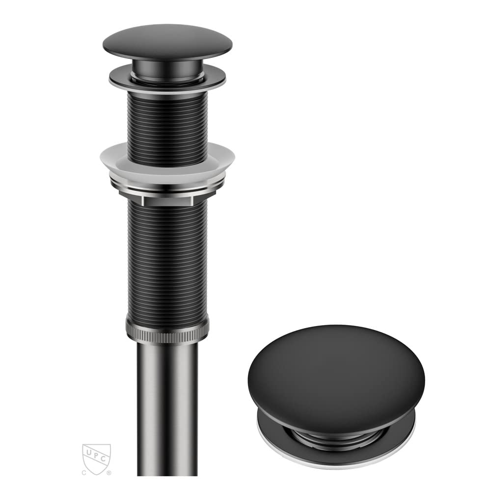 Kraus PU-10BG - Escurridor desplegable, color dorado, Moderno, Negro mate - 27.30 cm - Negro mate