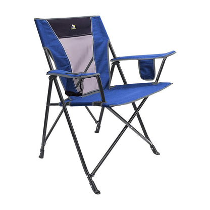GCI Comfort Pro - Silla reclinable – Respaldo, Marco de Madera o Metal, Asiento de Espuma, Estilo Casual, Uso en Interiores, Relajante - Azul marino jaspeado
