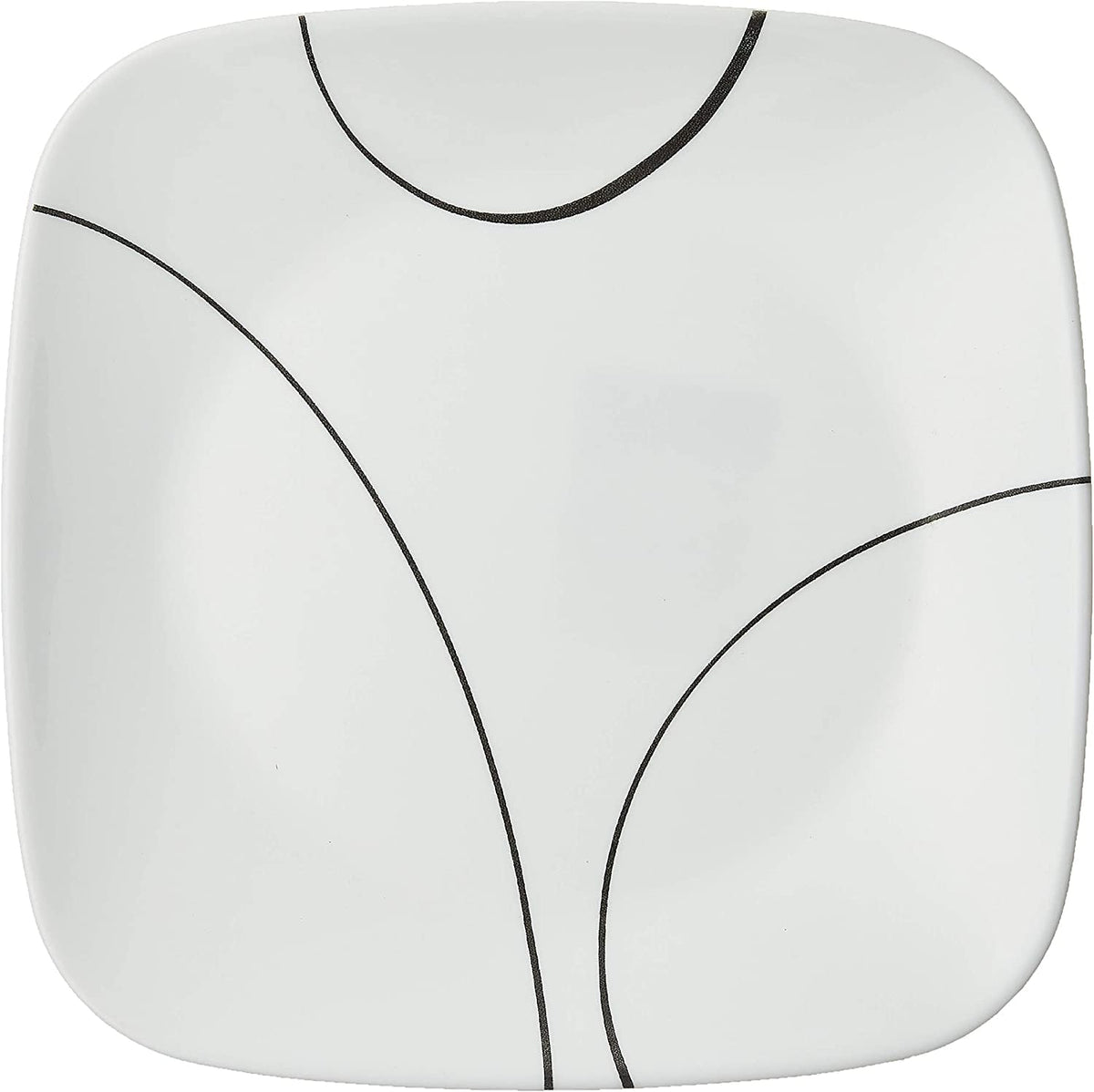 Corelle, 1107744, Square Simple Lines Trinche, Set de 6 Piezas