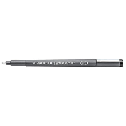STAEDTLER 308 07-9 04 - Bolígrafo de punta fina para dibujo, dibujo, diario, 0,7 mm, negro, caja de 5 bolígrafos